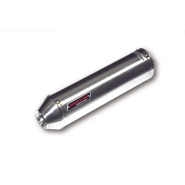 Silenziatore posteriore Takkoni Honda X-ADV 750, acciaio inox argento, omologato E, Euro4+5
