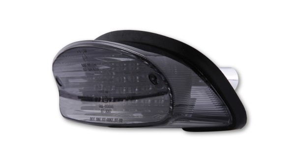 HIGHSIDER fanale posteriore intelligente a LED nero stile Honda, omologato (1 pezzo)