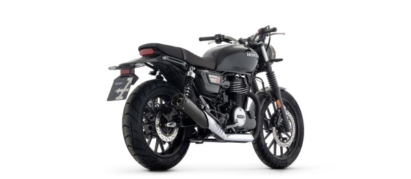ARROW Auspuff REBEL Sip-On für Honda GB350S 2025-, Edelstahl schwarz u. schwarzer Endkappe