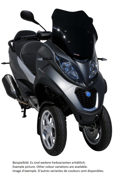 Parabrezza ERMAX Sport per Piaggio MP3 400 HPE (-22), nero