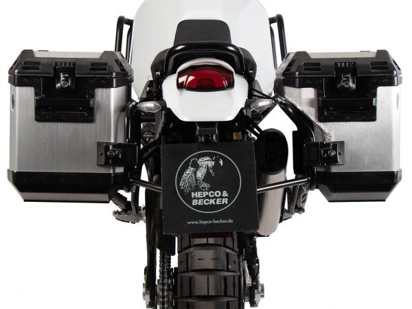 Set portavaligie Portavaligie incluso set di valigie Xplorer Cutout argento per Ducati Desert X (22-)