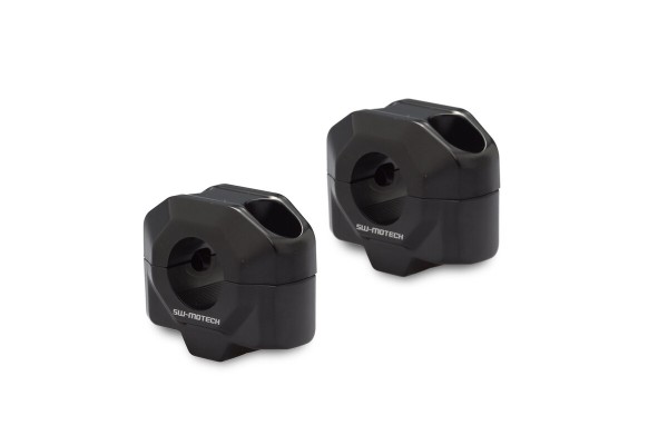 SW-Motech Riser manubrio, nero per manubrio Ø 22 mm, H=20 mm per Moto Guzzi V7 II - SW Motech