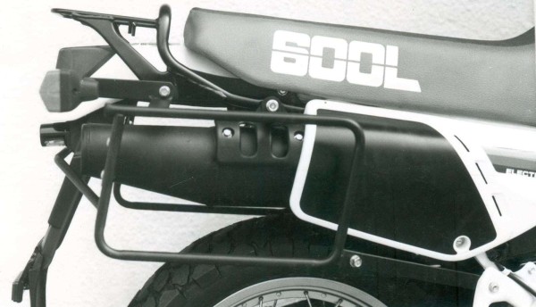 Portavaligie laterale fisso nero per Honda XL 600 LM (85-88) Hepco & Becker