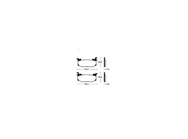 Pastiglie freno in metallo sinterizzato Tecnium Racing - MTR512