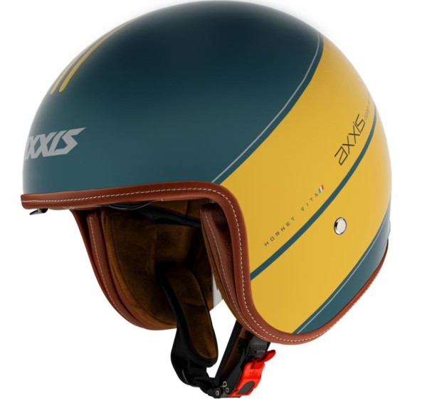 Casco jet Axxis, Hornet SV Vita, giallo opaco