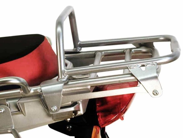 Portapacchi tubolare argento per BMW R 1200 GS Adventure (06-13) Hepco & Becker