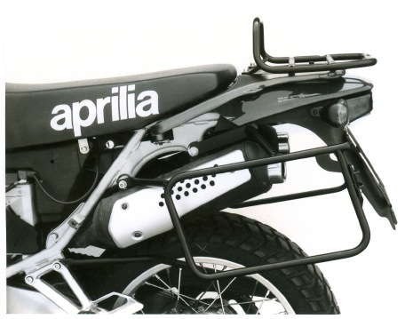 Portavaligie laterale fisso nero per Aprilia Pegaso 650 (92-95) Hepco & Becker