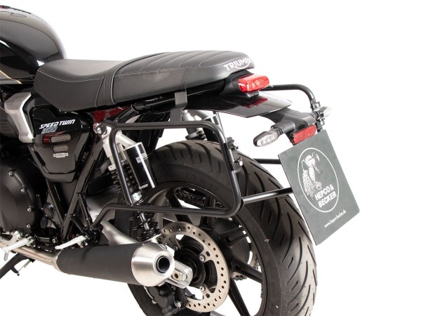 Portavaligie laterale fisso nero per Triumph Speed Twin 900 (25-) Hepco & Becker