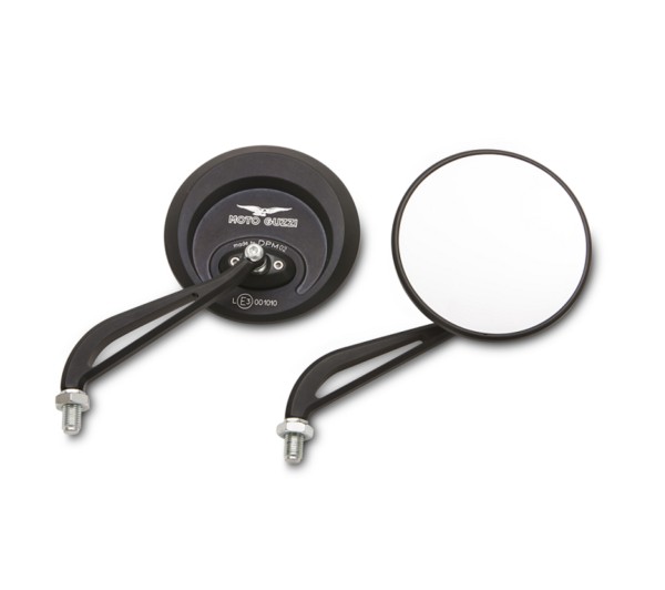 Specchio, Alluminio, Nero, Scuro per Moto Guzzi Audace