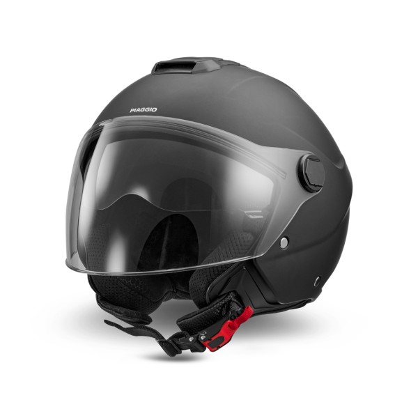 Casco jet Piaggio Demi Jet UL01 nero opaco