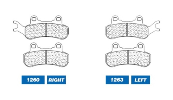 CL Brakes pastiglie freno ATV in metallo sinterizzato - 1260ATV1