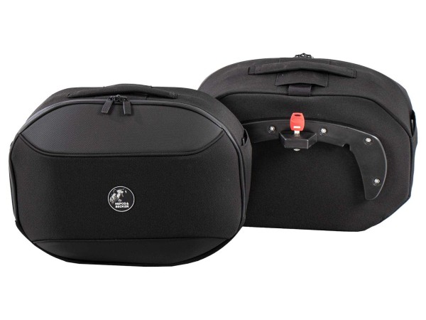 Set di borse morbide da strada per portapacchi C-Bow nero Hepco & Becker