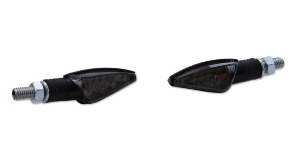 HIGHSIDER Smart Toledo LED alloggiamento indicatore nero / lente grigio fumo (coppia), anteriore e posteriore