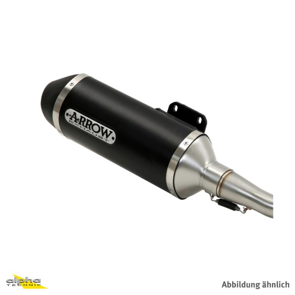 ARROW Auspuff RACE TECH für Piaggio Beverly 400 / 500 und Aprilia Scarabeo 400 / 500 aus Aluminium,
