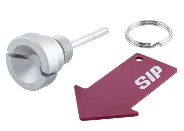 Vite riempimento olio olio motore per Vespa, argento opaco