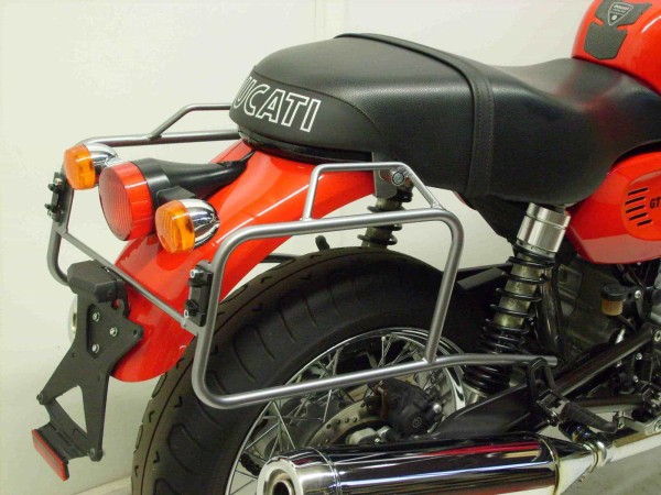 Portavaligie laterale fisso nero per Ducati GT 1000 (07-10) Hepco & Becker