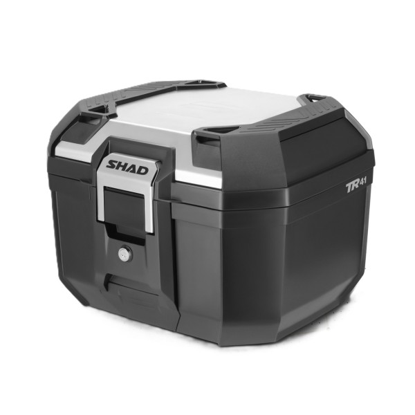Baule Shad TERRA TR41, nero con copertura in alluminio, 41 l