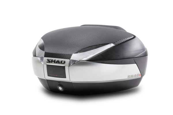 Baule Shad SH48, effetto carbonio / titanio, 48 l