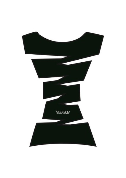 Copri serbatoio in vinile Oxford dentellato nero