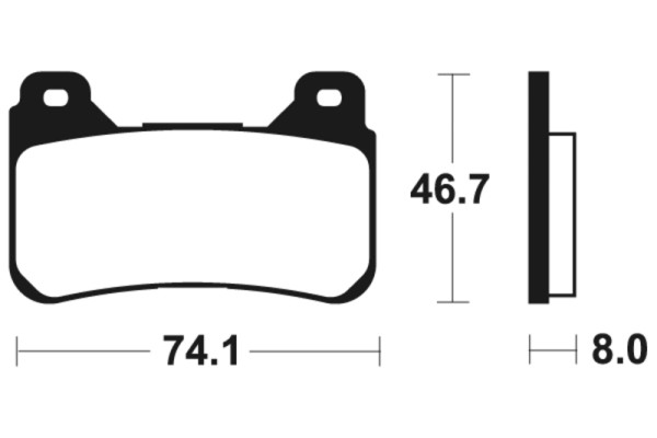 Pastiglie freno Tecnium MTR309 in metallo sinterizzato