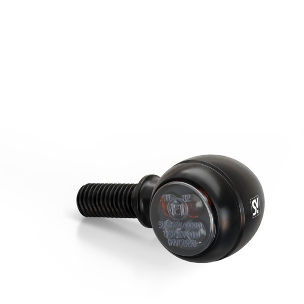 HIGHSIDER Smart Circula-S Indicatore a LED alloggiamento nero / lente grigio fumo (coppia), anteriore e posteriore
