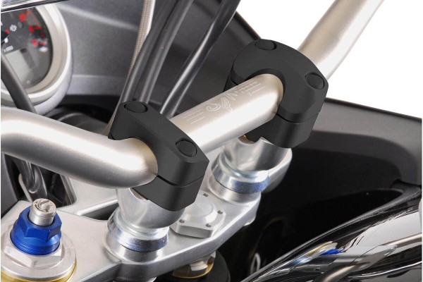 SW-Motech Convertitore manubrio Ø 22 - 28 mm, nero, H=20 mm per Yamaha XT 660 R /X - SW Motech