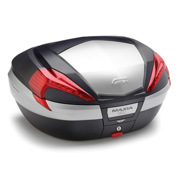 V56 MAXIA 4 MONOKEY Topcase 56 Liter schwarz / alu mit roten Reflektoren  Original Givi | RWN-Moto.it | Accessori moto, ricambi, abbigliamento e  caschi