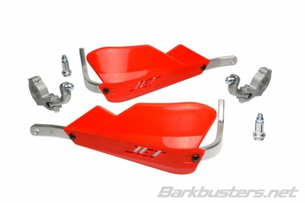 Set di paramani Jet Barkbusters con fissaggio a due punti conico rosso