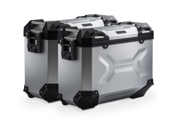 SW-Motech Sistema di valigie in alluminio TRAX ADV argento (37l) Ducati Multistrada V4 / S / S Sport (21-), 1A