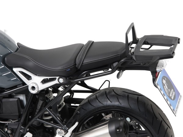 Porta bauletto Alurack nero per BMW R nineT Pure (17-23) Hepco & Becker