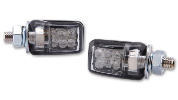HIGHSIDER Smart Picco LED alloggiamento indicatore nero / lente trasparente (coppia), posteriore