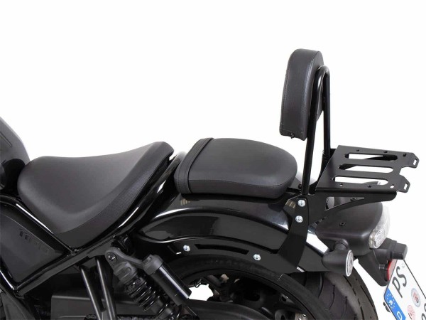 Sissybar nero con portapacchi per Honda CMX 1100 Rebel /DCT /SE (25-) Hepco & Becker