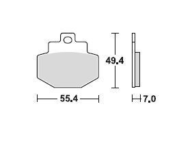 Kit pastiglie freno TRW, organiche, con ABE, MCB727