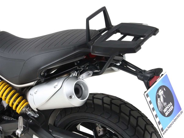 Portavaligie Alurack nero per Ducati Scrambler 1100 /Special /Sport (18-20) Hepco & Becker