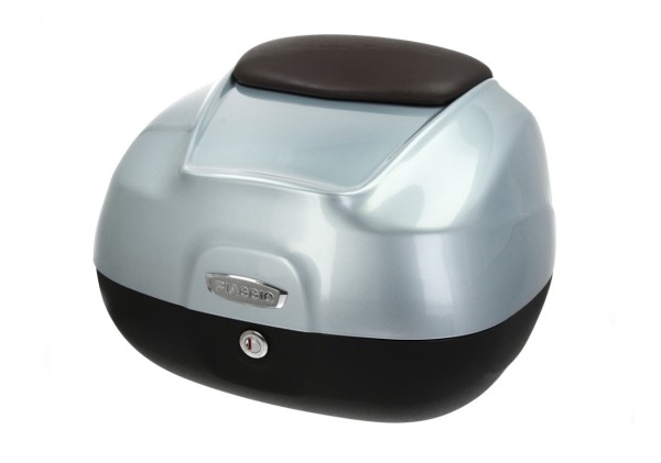 Baule da 37 L con schienale per Piaggio Medley 125/150/200 - grigio azzuranto