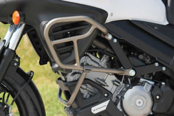 Supporto motore, titanio/oro per Suzuki V-strom 650 BJ. 2012-2016