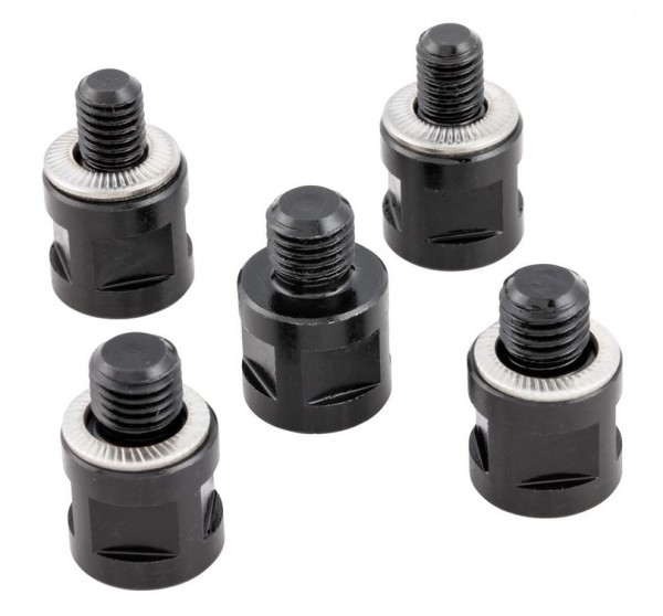 Adattatore per specchio RIZOMA "Direct Mount" per Vespa, anodizzato nero