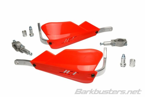 Barkbusters Jet paramano a due punti di attacco diritto Ø22mm rosso