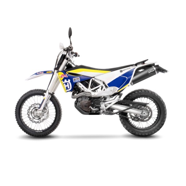 Sistema di scarico LeoVince SBK Nero per Husqvarna 701 Enduro /Supermoto, nero, slip on, certificato E