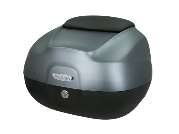 Baule da 37 litri con schienale per Piaggio MP3 HPE 400/530 / Medley Sport 125/200 - grigio 742/B