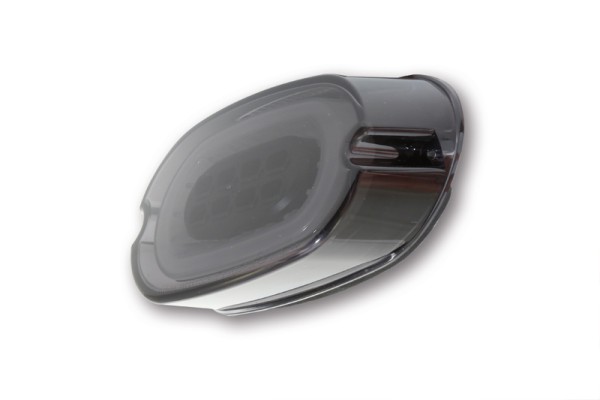 HIGHSIDER luce posteriore intelligente a LED nera stile HD, omologata (1 pezzo)