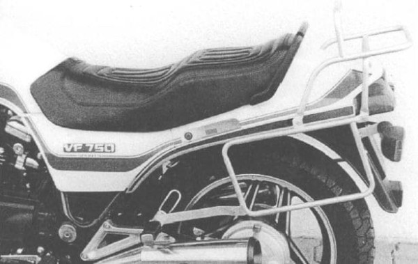 Portapacchi tubolare e portavaligie laterale nero per Honda VF 750 S (82-84)