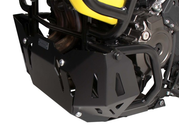 Piastra di protezione motore nera per Suzuki V-Strom 800 (24-) Hepco & Becker