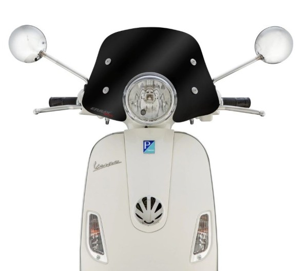 Flyscreen ERMAX Piccolo per Vespa LX 50-150cc, nero oscurato