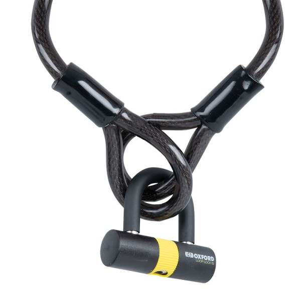 Oxford Loop Lock15 - Lucchetto + mini lucchetto - 15 mm x 2,0 m