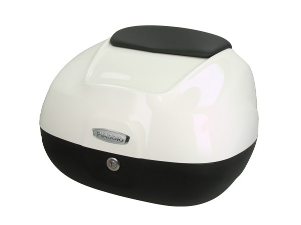 Baule da 37 litri con schienale per Piaggio MP3 HPE RST 400 Sport (2022) - montebianco 544