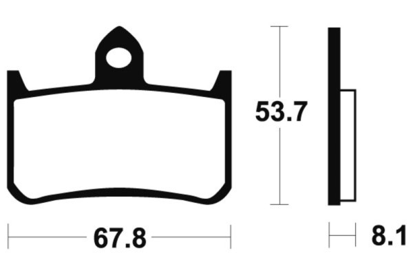 Pastiglie freno Tecnium MTR122 in metallo sinterizzato