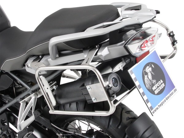Cassetta porta attrezzi nera per ritaglio di valigia laterale per BMW R 1250 GS (19-23) Hepco & Becker