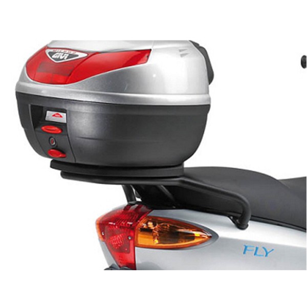 Porta bauletto Givi nero per valigie Monolock per Derbi 50 / 125 Boulevard / Piaggio FLY 50-125