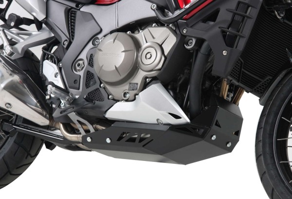 Piastra di protezione motore nera per Honda VFR 1200 X Crosstourer (12-20) Hepco & Becker